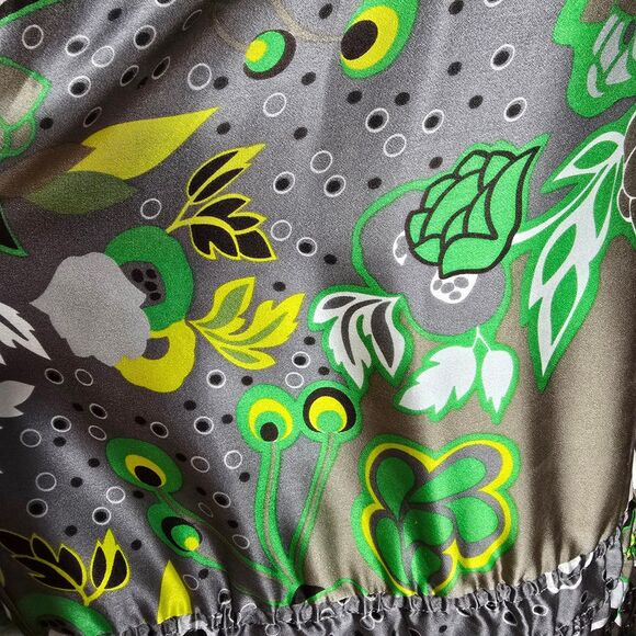 Etcetera 100% Silk oversized relaxed colourful blouse Sz 6 Resort - Picture 6 of 12